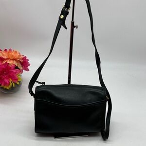 Hunt Club Dark Green Leather Crossbody Bag